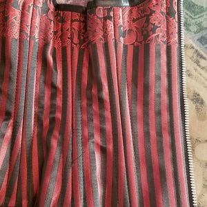 Zip front reversible steel boned underbust corset